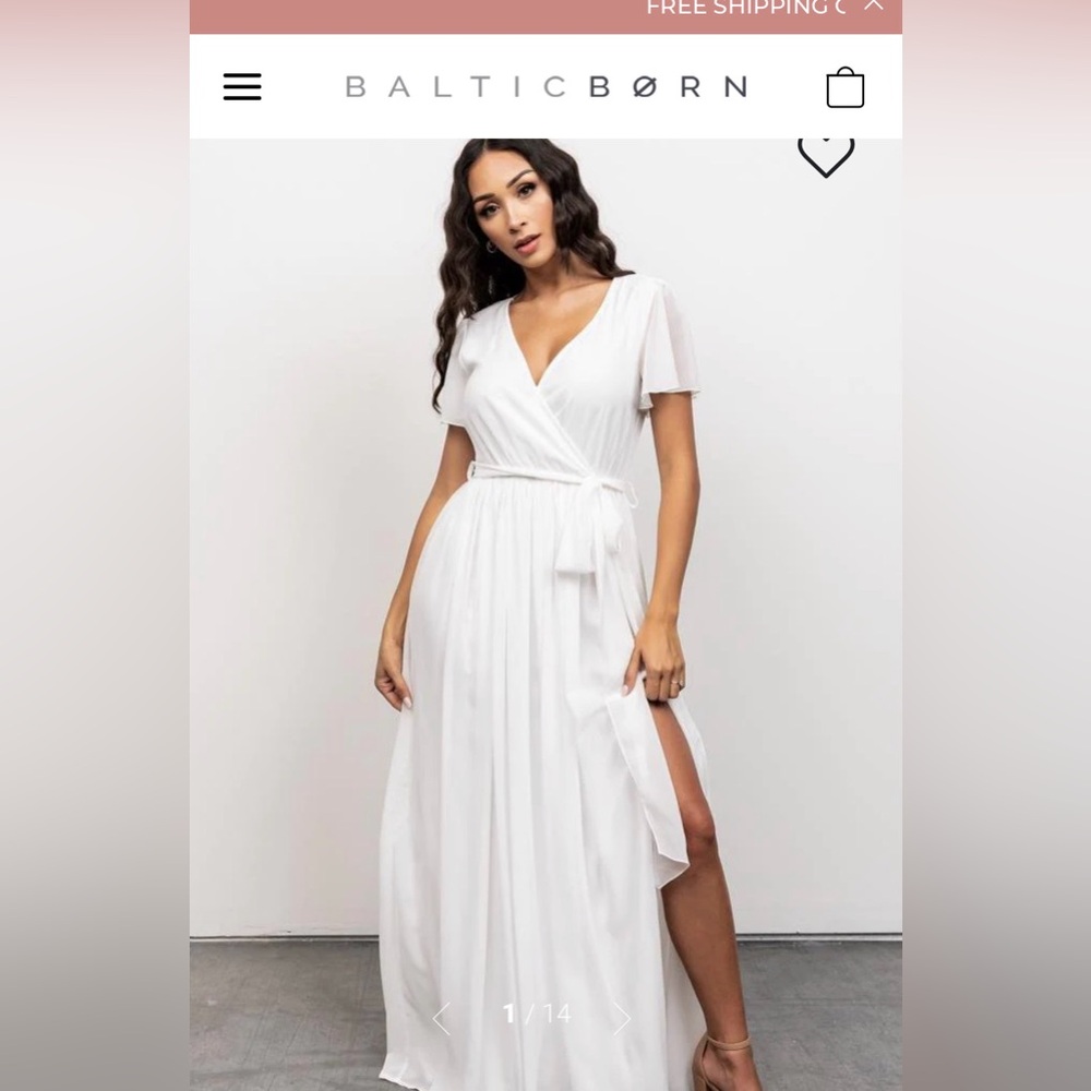 Baltic Born Kristina NWT Dress **White**